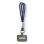 Sleutelhanger & telefoonhouder met koord met leren uiteinde.