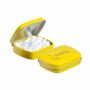 Mini scharnierblikje embossing Geel Pepermunt Mini scharnierblikje embossing Geel Pepermunt