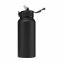 AquaSteel XL Wide RCS Recycled Water Bottle 900 ml - zwart