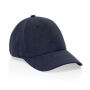 Milo AWARE™ recycled heather 6 paneel cap 200gr, donkerblauw