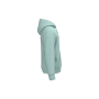 Ecologische uniseks sweater met capuchon Jade Green XXS