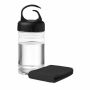 FRIS - Drinkfles PET met handdoek - Zwart