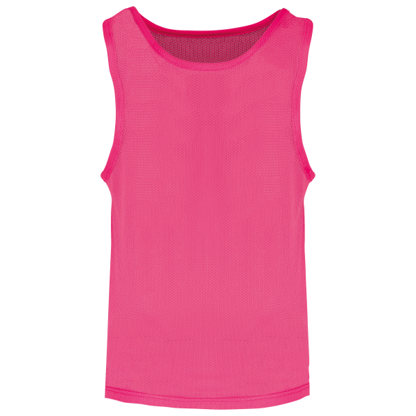 Licht trainingshesje van mesh kids Fluorescent Pink 6/10 jaar Licht trainingshesje van mesh kids Fluorescent Pink 6/10 jaar
