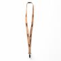 Zeefdruk lanyard van kurk en polyester