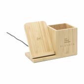 Bamboo Boss 15W draadloze oplader/penhouder