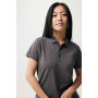 IQONIQ Yosemite dames recycled katoen pique polo, antraciet (M)