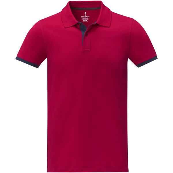 Morgan duotone herenpolo met korte mouwen - Rood - XS Morgan duotone herenpolo met korte mouwen - Rood - XS