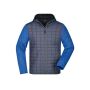 Men's Knitted Hybrid Jacket royal-melange/anthracite-melange S