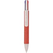 Gerecycled karton vierkleurenbalpen Deborah rood