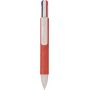 Balpen Deborah | Gerecycled karton en tarwestro | 4 kleuren - rood