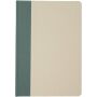 Liliana A5 notitieboek met harde kaft gemaakt van suikerrietpapier - Gemêleerd groen