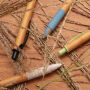Bamboe & tarwestro pen, wit