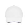 5 Panel Sandwich Cap white/navy