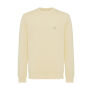 IQONIQ Etosha lichtgewicht gerecycled katoen sweater, cream yellow (XXXL)