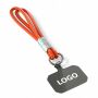 Sleutelhanger & telefoonhouder met koord met leren uiteinde.