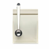 SPOONCOOP - Koffieschep met zakclip - Zilver