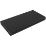 SCX.design P40 10.000 mAh draadloze rubberen powerbank met oplichtend - Zwart