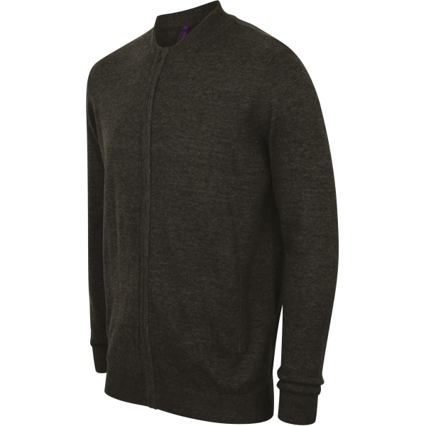 Cardigan zippé Grey Marl L Cardigan zippé Grey Marl L
