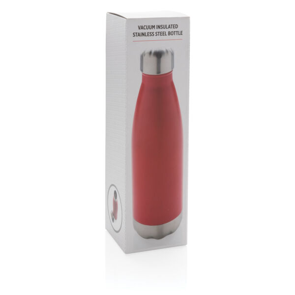 Vacuüm geïsoleerde roestvrijstalen fles, rood Vacuüm geïsoleerde roestvrijstalen fles, rood