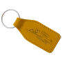 Sleutelhanger P02046, Kunstleder, Geel
