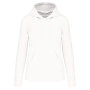 Ecologische damessweater met capuchon White XS