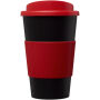 Americano® 350 ml geïsoleerde beker met grip - Zwart/Rood Americano® 350 ml geïsoleerde beker met grip - Zwart/Rood