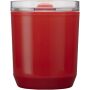 Hudson 180 ml dubbelwandige beker van gerecycled plastic - Rood Hudson 180 ml dubbelwandige beker van gerecycled plastic - Rood