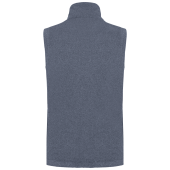Bodywarmer van microfleece heren French Navy Heather M