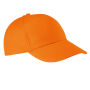 Katoenen pet 5 panelen Orange One Size