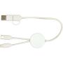 Citala 5-in-1 30 cm datasynchronisatie- en 27 W snellaadkabel van gerecycled plastic - Wit