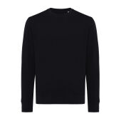 Iqoniq Etosha lichtgewicht gerecycled katoen sweater, zwart (S)