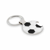 OPEN GOAL - Voetbal hanger flesopener - Wit/zwart