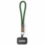 Sleutelhanger & telefoonhouder met koord met leren uiteinde Sleutelhanger & telefoonhouder met koord met leren uiteinde