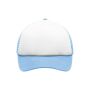 5 Panel Polyester Mesh Cap for Kids white/light-blue