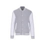 College jacket unisex Oxford Grey / White XXL