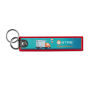 Full color bedrukte sleutelhanger met dubbele metalen ring