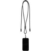 SMART 65W RPET-oplaadkabel met lanyard - Zwart