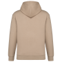 Ecologische uniseks sweater met capuchon en verlaagde schouders in geborsteld fleece Wet Sand XXL