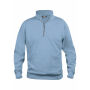 *Basic half zip 280 g/m2 lichtblauw xl