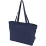 Ningbo 320 g/m² katoenen tas met rits 15L - Marineblauw