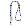 Polyester 2-kleurige koord-lanyard met full color label