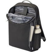 Aqua GRS gerecyclede waterbestendige 15" laptoprugzak 21 l - Zwart