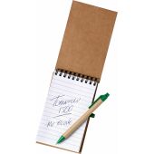 Kartonnen notitieboekje Emory zwart