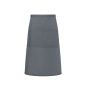 BISTRO APRON BASIC WITH POCKET, ANTHRACITE, One size, KARLOWSKY