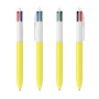 BIC® 4 Colours® balpen 4 Colours ballpen LP yellow_UP white_RI white