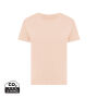IQONIQ Yala dames lichtgewicht gerecycled katoen t-shirt, peach nectar (M)