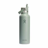 Hydro Flask Standard Mouth with Flex Straw Cap 621 ml waterfles - groen/grijs