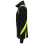 2328 Fleecejacket Black/Yellow 3XL