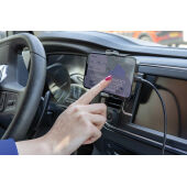 Acar RCS gerecycled plastic 360 auto telefoonhouder, zwart