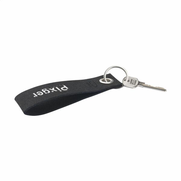 GRS RPET Felt Keyring Schlüsselanhänger - schwarz GRS RPET Felt Keyring Schlüsselanhänger - schwarz